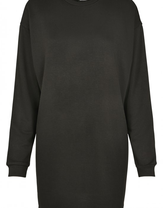 Дамска рокля в черен цвят Urban ClassicsLadies Modal Terry Crew Dress black, Urban Classics, Рокли - Complex.bg