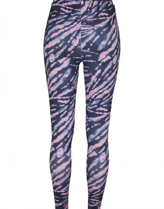 Дамски клин Urban Classics Ladies High Waist Tie Dye Leggings darkshadow/pink, Urban Classics, Клинове - Complex.bg