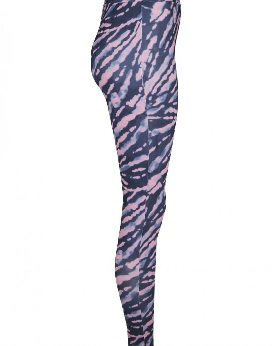 Дамски клин Urban Classics Ladies High Waist Tie Dye Leggings darkshadow/pink, Urban Classics, Клинове - Complex.bg