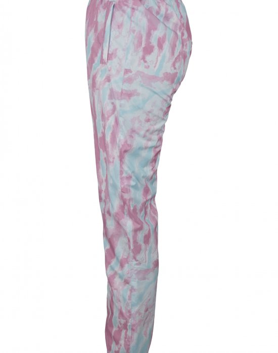 Дамски спортни панталони в розово и синьо Urban Classics Ladies Tie Dye Track Pants, Urban Classics, Панталони - Complex.bg