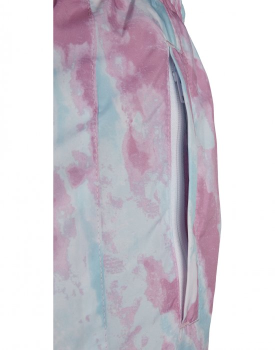 Дамски спортни панталони в розово и синьо Urban Classics Ladies Tie Dye Track Pants, Urban Classics, Панталони - Complex.bg