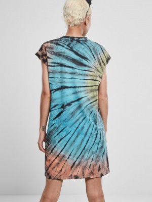 Дамска рокля Urban Classics Ladies Tie Dye Dress black 