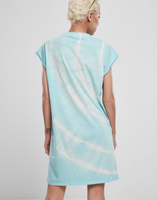 Дамска рокля в светлосин цвят Urban Classics Ladies Tie Dye Dress aquablue, Urban Classics, Рокли - Complex.bg