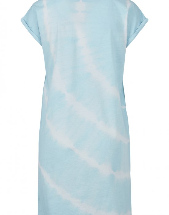 Дамска рокля в светлосин цвят Urban Classics Ladies Tie Dye Dress aquablue, Urban Classics, Рокли - Complex.bg