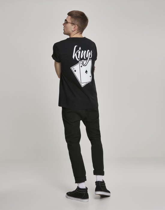 Мъжка тениска Mister Tee Kings Cards в черен цвят, Mister Tee, Тениски - Complex.bg