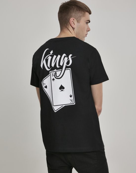 Мъжка тениска Mister Tee Kings Cards в черен цвят, Mister Tee, Тениски - Complex.bg