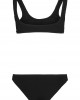 Дамски бански в черно Urban Classics Ladies Tanktop Crinkle Bikini, Urban Classics, Бански - Complex.bg
