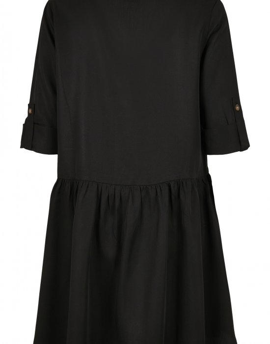 Дамска рокля в черен цвят Urban Classics Ladies Babydoll Shirt Dress black, Urban Classics, Рокли - Complex.bg