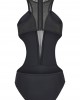 Цял бански костюм в черен цвят Urban Classics Ladies Tech Mesh Swimsuit, Urban Classics, Бански - Complex.bg