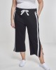 Дамски панталони в черен цвят Urban Classics Ladies Taped Terry Culotte black/white, Urban Classics, Панталони - Complex.bg