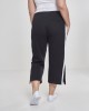 Дамски панталони в черен цвят Urban Classics Ladies Taped Terry Culotte black/white, Urban Classics, Панталони - Complex.bg