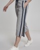 Дамски панталони в сив цвят Urban Classics Ladies Taped Terry Culotte grey/navy, Urban Classics, Панталони - Complex.bg