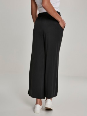 Дамски панталон в черен цвят Urban Classics Ladies Modal Culotte black