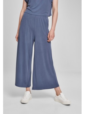 Дамски панталон в сив цвят Urban Classics Ladies Modal Culotte vintageblue 