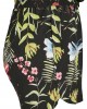 Дамски къси панталони в черно с флорални мотиви Urban Classics Ladies AOP Viscose Resort Shorts, Urban Classics, Къси панталони - Complex.bg