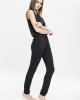 Дамски гащеризон в черен цвят Urban Classics Ladies Tech Mesh Long Jumpsuit black, Urban Classics, Панталони - Complex.bg