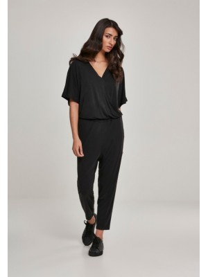 Дамски гащеризон в черен цвят Urban Classics Ladies Modal Jumpsuit black 