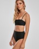 Бански костюм от две части Urban Classics Ladies High Waist Bandeau Bikini black, Urban Classics, Бански - Complex.bg