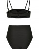 Бански костюм от две части Urban Classics Ladies High Waist Bandeau Bikini black, Urban Classics, Бански - Complex.bg