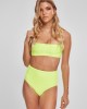 Бански костюм от две части Urban Classics Ladies High Waist Bandeau Bikini electriclime, Urban Classics, Бански - Complex.bg