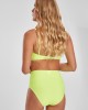 Бански костюм от две части Urban Classics Ladies High Waist Bandeau Bikini electriclime, Urban Classics, Бански - Complex.bg