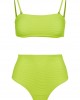 Бански костюм от две части Urban Classics Ladies High Waist Bandeau Bikini electriclime, Urban Classics, Бански - Complex.bg