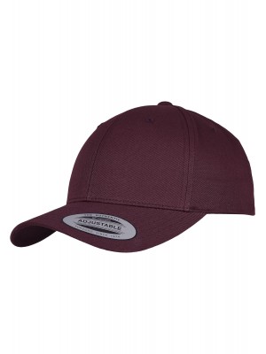 Шапка с козирка в тъмно червено Urban Classics Curved Classic Snapback maroon one size