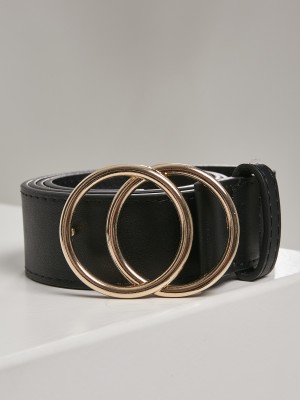 Колан от синтетична кожа в черен цвят Urban Classics Ring Buckle Belt black