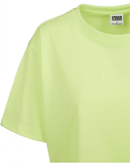 Комплект къси дамски тениски в електриково зелено и черно Urban Classics Ladies Short Oversized Neon Tee 2-Pack, Urban Classics, Тениски - Complex.bg