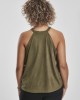 Дамски потник в цвят маслина Urban Classics Ladies Peached Rib Neckholder Tank, Urban Classics, Топове - Complex.bg