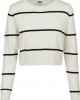 Дамска къса блуза в бяло Urban Classics Ladies Short Striped Sweater, Urban Classics, Блузи - Complex.bg