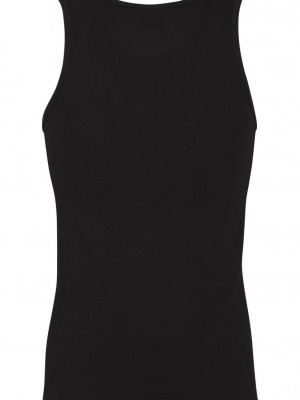 Комплект мъжки потници в черно Urban Classics 2-Pack Seamless Tanktop 