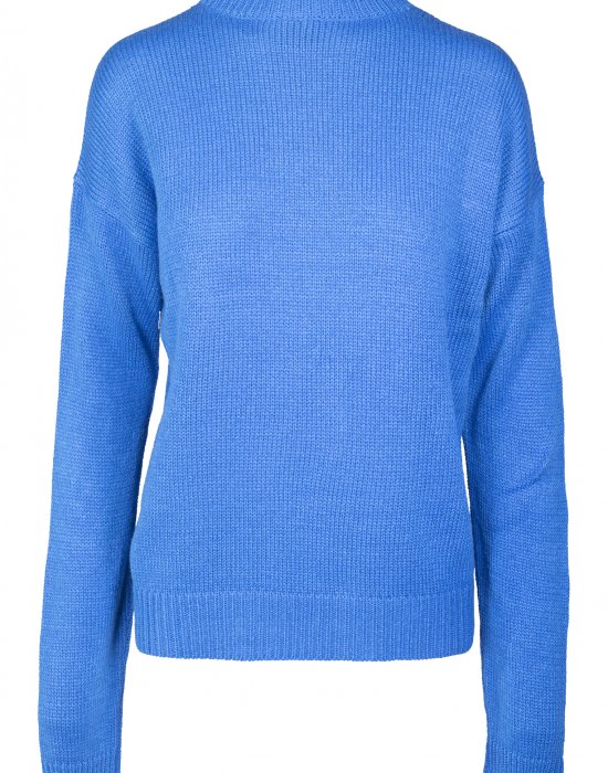 Дамска блуза в синьо Urban Classics Ladies Oversize Turtleneck Sweater, Urban Classics, Блузи - Complex.bg