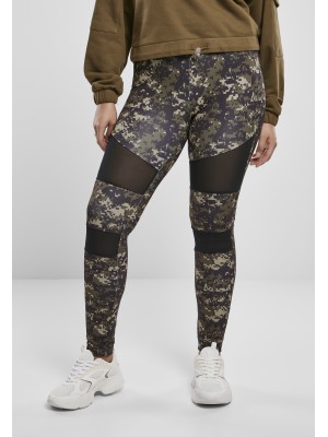 Дамски клин на дигитални камуфлажни шарки Urban Classics Ladies Camo Tech Mesh Leggings 