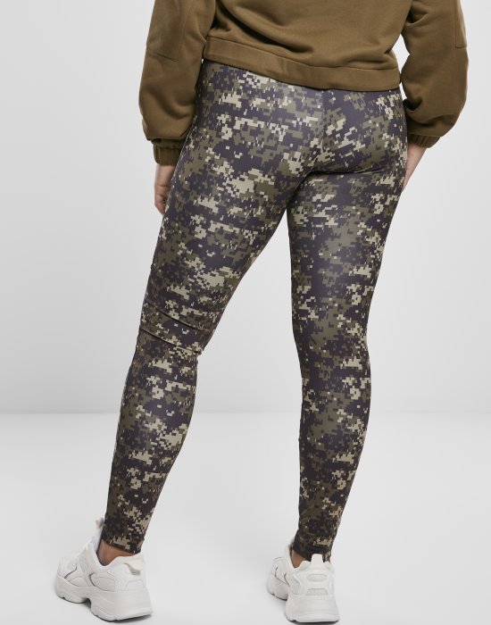 Дамски клин на дигитални камуфлажни шарки Urban Classics Ladies Camo Tech Mesh Leggings, Urban Classics, Клинове - Complex.bg