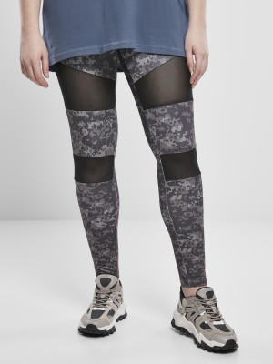 Дамски клин на дигитални камуфлажни шарки в сиво Urban Classics Ladies Camo Tech Mesh Leggings  Дамски клин на дигитални камуфлажни шарки в сиво Urban Classics Ladies Camo Tech Mesh Leggings