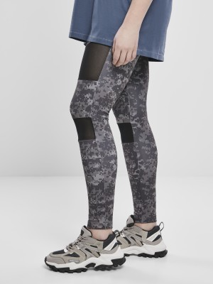 Дамски клин на дигитални камуфлажни шарки в сиво Urban Classics Ladies Camo Tech Mesh Leggings  Дамски клин на дигитални камуфлажни шарки в сиво Urban Classics Ladies Camo Tech Mesh Leggings