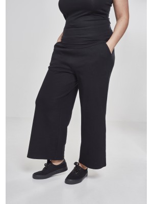 Дамски панталони в черно Urban Classics Ladies Culotte 
