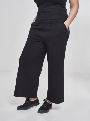 Дамски панталони в черно Urban Classics Ladies Culotte 