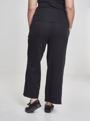 Дамски панталони в черно Urban Classics Ladies Culotte 