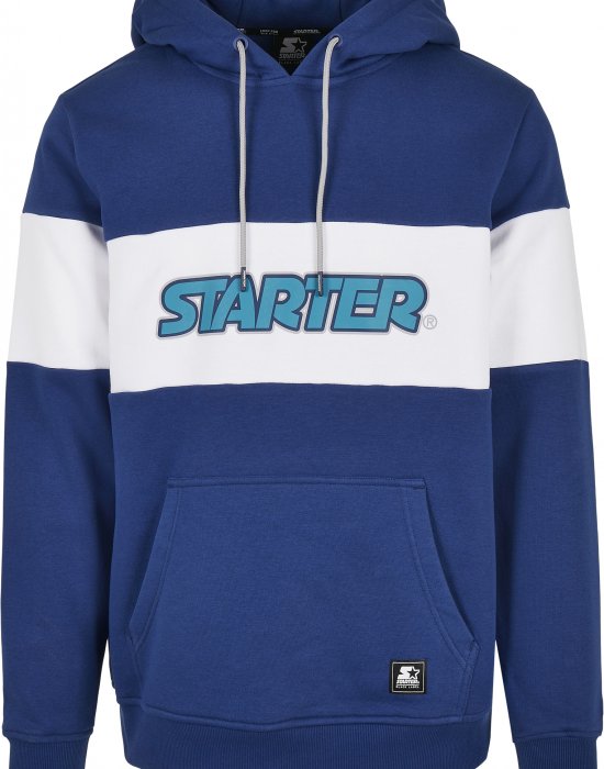 Мъжки суичър в син цвят Starter Block Hoody, STARTER, Суичъри - Complex.bg