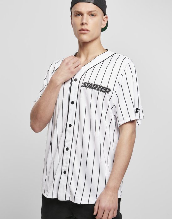 Мъжка риза в бял цвят Starter Baseball Jersey, STARTER, Ризи - Complex.bg