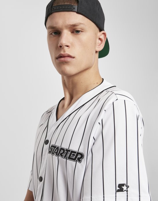 Мъжка риза в бял цвят Starter Baseball Jersey, STARTER, Ризи - Complex.bg