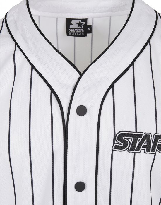 Мъжка риза в бял цвят Starter Baseball Jersey, STARTER, Ризи - Complex.bg