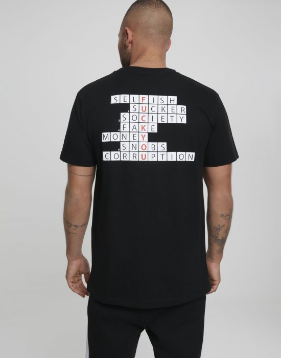 Мъжка тениска Mister Tee Crossword Champw в черен цвят, Mister Tee, Тениски - Complex.bg