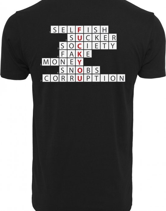 Мъжка тениска Mister Tee Crossword Champw в черен цвят, Mister Tee, Тениски - Complex.bg