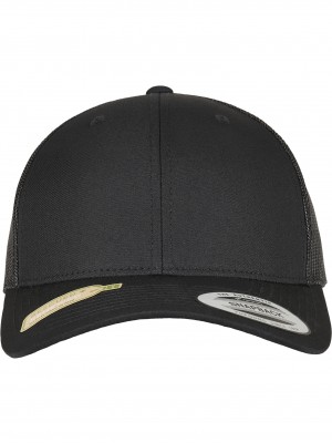 Шапка с козирка в черен цвят от рециклиран полиестер Flexfit