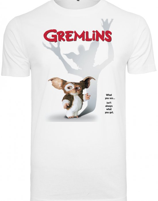 Мъжка тениска в бял цвят Merchcode Gremlins Poster, MERCHCODE, Тениски - Complex.bg