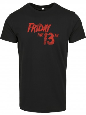 Мъжка тениска в черен цвят Merchcode Friday The 13th Logo