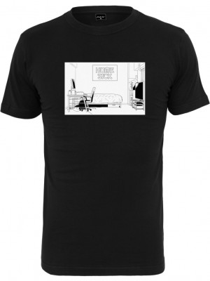 Мъжка тениска в черен цвят Mister Tee Home Sick Tee 